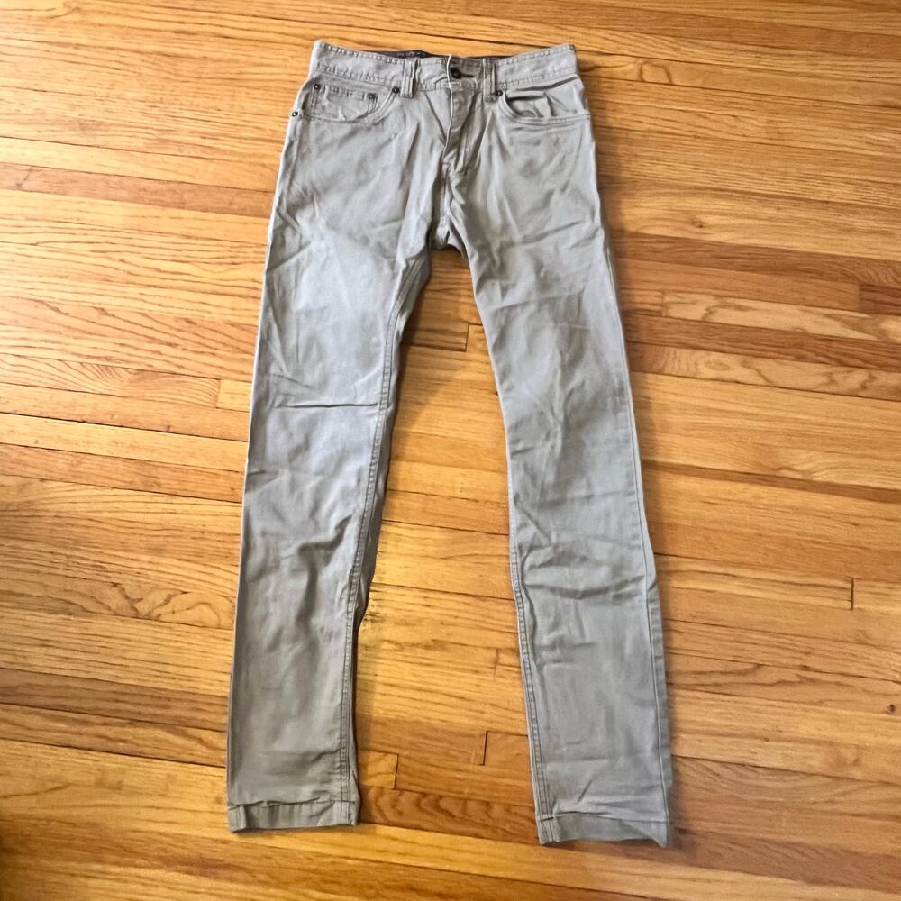 Prana Tucson Pants Mens 28 X32 Canvas Hiking Casual Brown 5 Pocket Stretch
